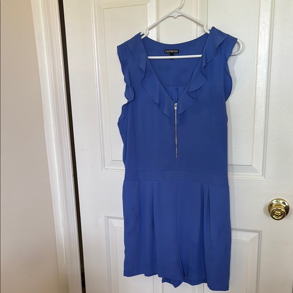 Express Blue Sleeveless romper